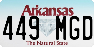 AR license plate 449MGD
