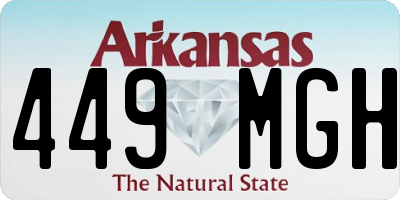 AR license plate 449MGH