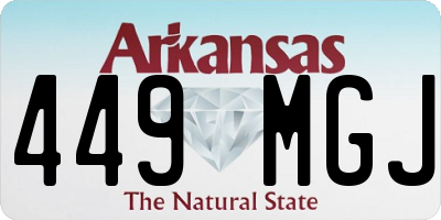 AR license plate 449MGJ