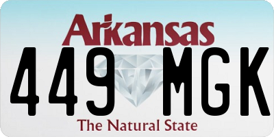 AR license plate 449MGK