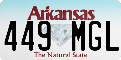 AR license plate 449MGL