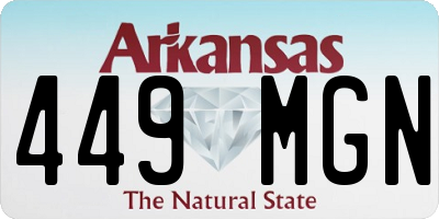 AR license plate 449MGN