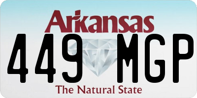 AR license plate 449MGP