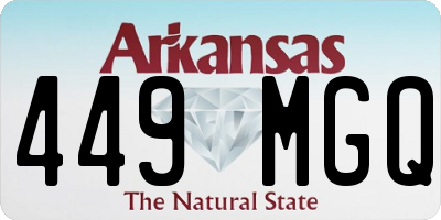 AR license plate 449MGQ