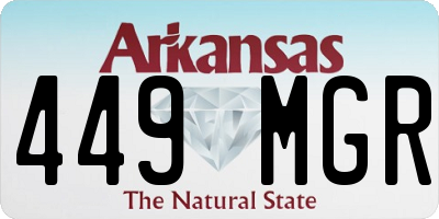 AR license plate 449MGR