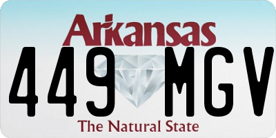 AR license plate 449MGV
