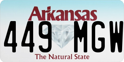 AR license plate 449MGW