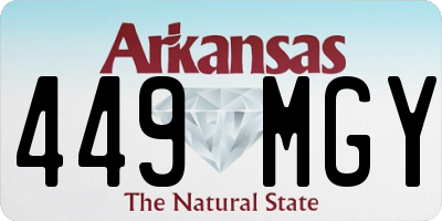 AR license plate 449MGY