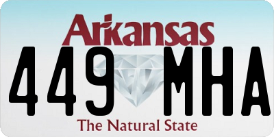 AR license plate 449MHA