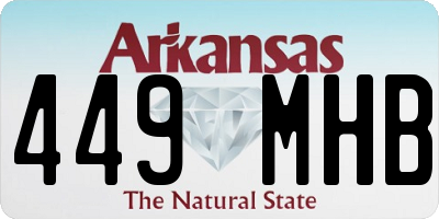 AR license plate 449MHB