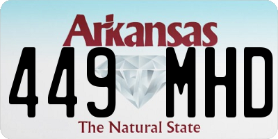 AR license plate 449MHD