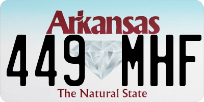 AR license plate 449MHF