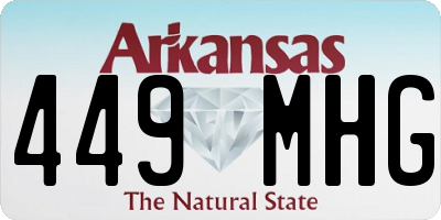 AR license plate 449MHG