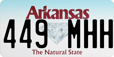 AR license plate 449MHH