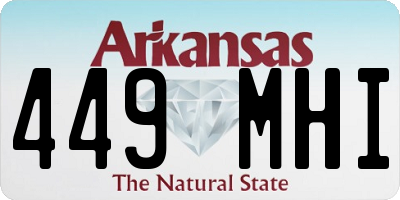 AR license plate 449MHI