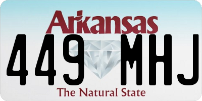 AR license plate 449MHJ