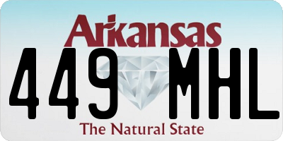 AR license plate 449MHL