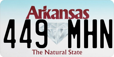 AR license plate 449MHN