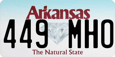 AR license plate 449MHO