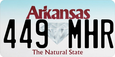 AR license plate 449MHR