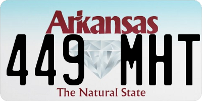 AR license plate 449MHT
