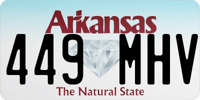 AR license plate 449MHV