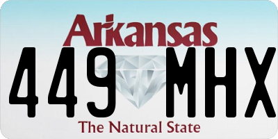 AR license plate 449MHX