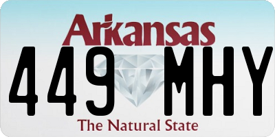 AR license plate 449MHY