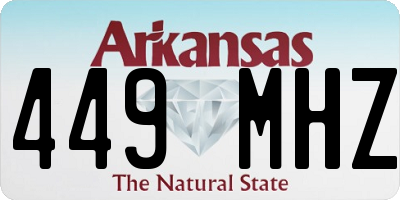 AR license plate 449MHZ