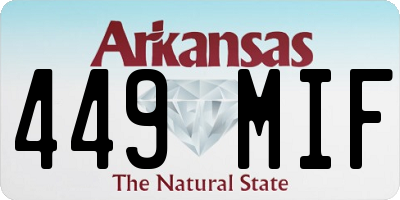 AR license plate 449MIF