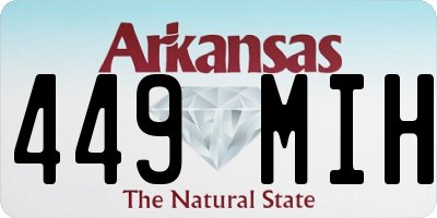 AR license plate 449MIH