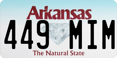 AR license plate 449MIM
