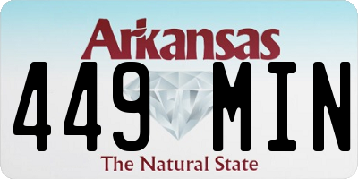 AR license plate 449MIN