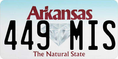 AR license plate 449MIS