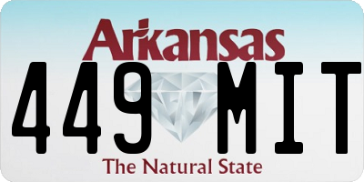 AR license plate 449MIT