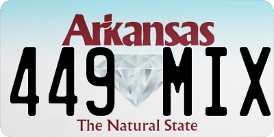 AR license plate 449MIX