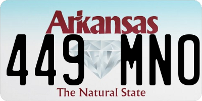 AR license plate 449MNO