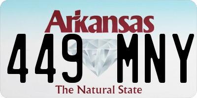 AR license plate 449MNY