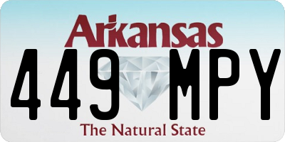 AR license plate 449MPY