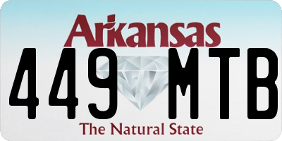 AR license plate 449MTB