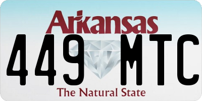 AR license plate 449MTC