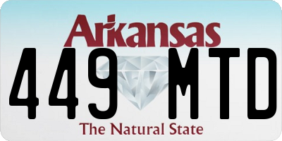 AR license plate 449MTD
