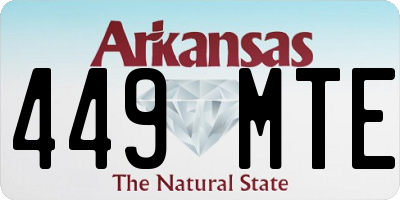 AR license plate 449MTE