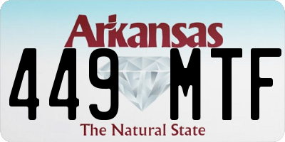 AR license plate 449MTF