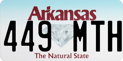AR license plate 449MTH