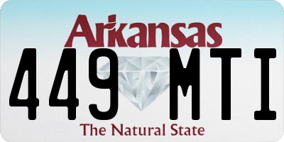 AR license plate 449MTI