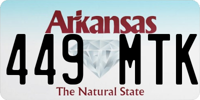 AR license plate 449MTK