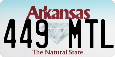 AR license plate 449MTL