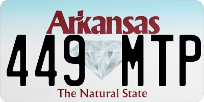AR license plate 449MTP