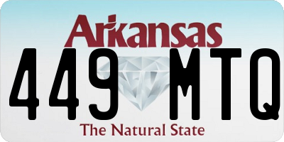 AR license plate 449MTQ